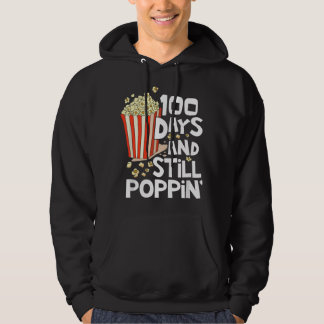 100th Day Of School 100 Days And Still Poppin Kids Hoodie