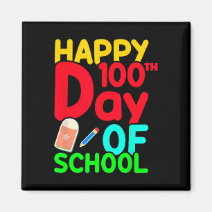 100th Day Of School 100 Days Cute Students Boys Gi Magnet