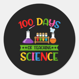 100th Day Of School 100 Days Of Driving School Bus Classic Round Sticker