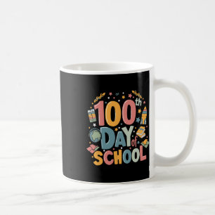 100th Day Of School 100 Days Of School Retro Teach Coffee Mug