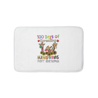 100th Day of School 100 Days Of Spreading Kindness Bath Mat