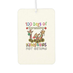 100th Day of School 100 Days Of Spreading Kindness Car Air Freshener