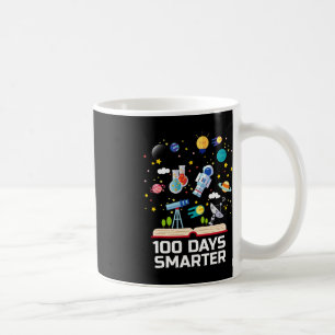 100th Day Of School 100 Days Smarter Books Space L Coffee Mug