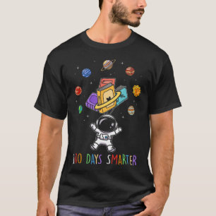 100th Day Of School 100 Days Smarter Books Space L T-Shirt