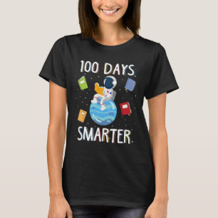 100th Day Of School 100 Days Smarter Books Space L T-Shirt