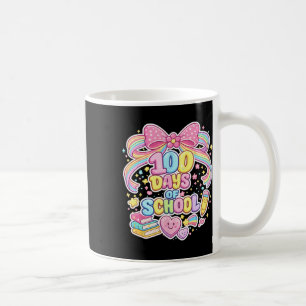 100th Day Of School 100 Days Teacher Coquette Bow  Coffee Mug