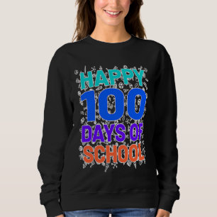 100th Day Of School 100 Days Teacher Students Boys Sweatshirt