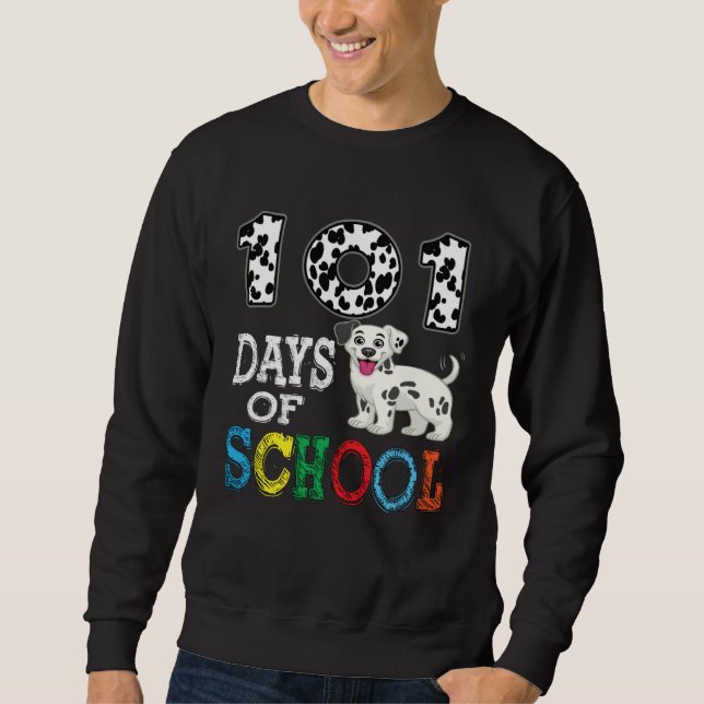 100th Day Of School 101 Days Smarter 100 for Boys  Sweatshirt (Front)