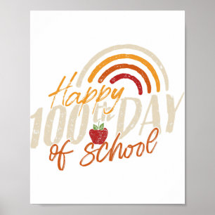 100th Day Of School 2023 Teacher 100 Days Of Schoo Poster