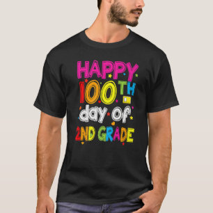 100th Day Of School 2nd grade Teacher 100 Days Sm T-Shirt