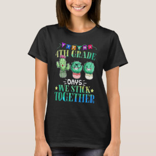 100th Day Of School 4th Grade Teacher Girls 100 T-Shirt