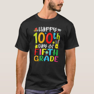 100th Day Of School 5th Fifth Grade Teacher Studen T-Shirt