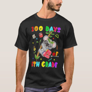 100th Day of School 6th Grade Koala Happy 100 Days T-Shirt