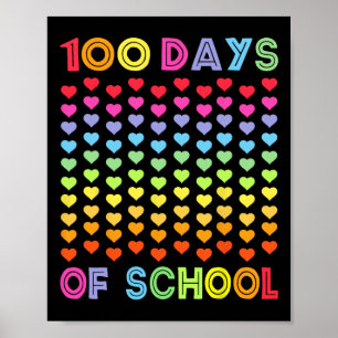 100th Day Of School And Still Loving It 100 Rainbo Poster