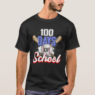 100th Day of School Baseball for Teacher Student T-Shirt