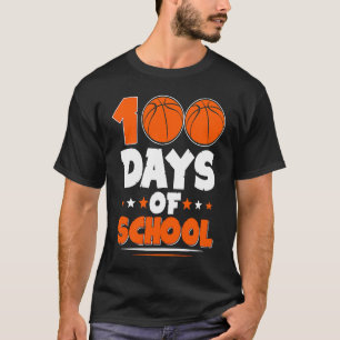 100th Day of School Basketball Teachers Students B T-Shirt