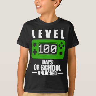 100th Day of School Boys 100 Days of School Gaming T-Shirt