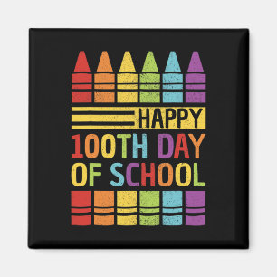100th Day Of School Boys Girls Kids 100 Days Of Sc Magnet