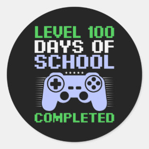 100th Day Of School Completed For Kids Classic Round Sticker