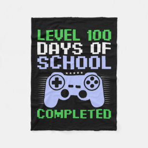 100th Day Of School Completed For Kids  Fleece Blanket