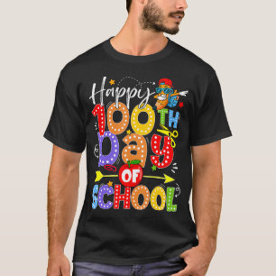 100Th Day Of School Coquette Bow 100 Days Dabbing T-Shirt