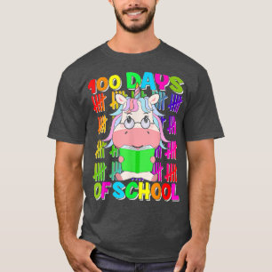 100th Day Of School Cute Unicorn Teacher Student K T-Shirt