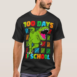 100th Day of School Dino Kids Happy 100 Days Dinos T-Shirt