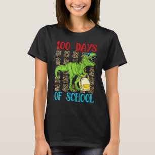 100th Day of School Dino Kids Happy 100 Days Dinos T-Shirt
