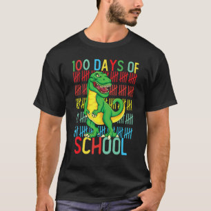 100th Day of School Dino Kids Happy 100 Days Dinos T-Shirt