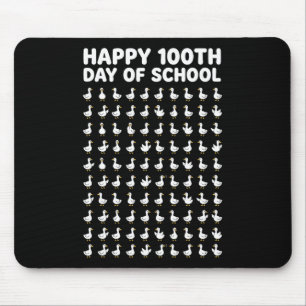 100th Day Of School Ducks Goose Counting Teacher S Mouse Pad