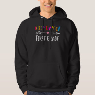 100th day Of School First grade Teacher - 100 days Hoodie