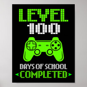 100th Day Of School For Kids Boys 100 Days Of Scho Poster