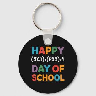 100th Day Of School Funny Math Teacher Men Women K Key Ring