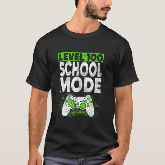 100th Day Of School Gaming 100 Days Of School Game T-Shirt
