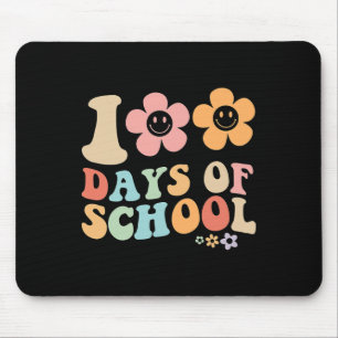 100th day of school groovy vintage design for stud mouse pad