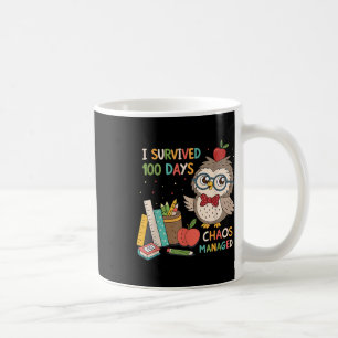 100th Day Of School - I Survived 100 Days - Chaos Coffee Mug