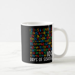 100th Day Of School Kids 100 Days Learning Math Nu Coffee Mug