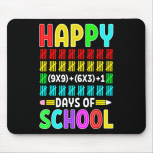 100th Day Of School Math Formula 100 Days Teacher Mouse Pad