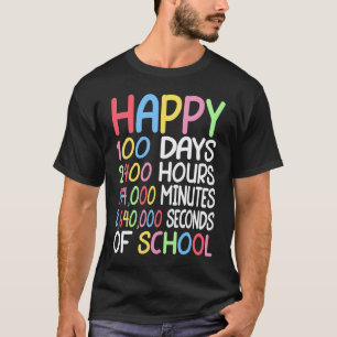 100th Day Of School Math Teacher Happy 100 Days Of T-Shirt