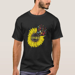 100th Day Of School Math Teacher Sunflower Pi T-Shirt