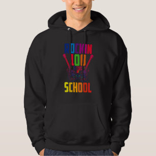 100th Day Of School Music Teacher 100 Days Smarte Hoodie