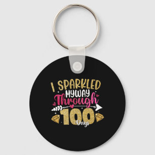100th Day Of School My Students Are 100 Days Smart Key Ring