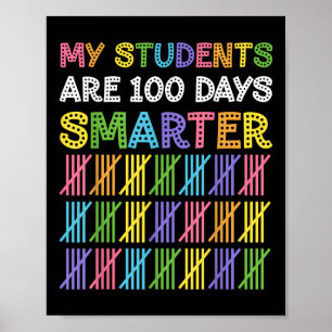 100th Day Of School My Students Are 100 Days Smart Poster