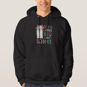 100th day of School No Prob Llama 100 Days Of Four Hoodie