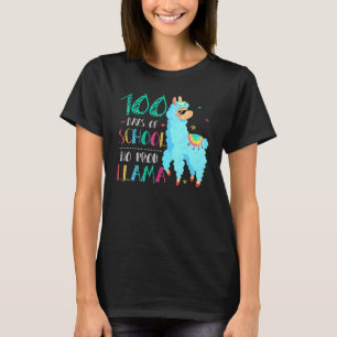 100th Day Of School No Prob Llama Funny Llama Sung T-Shirt