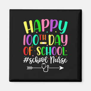 100th Day Of School Nurse Stethoscope 100 Days Nur Magnet