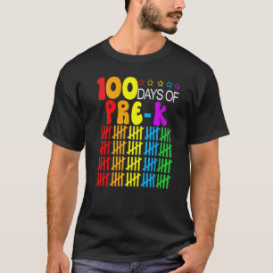 100th Day Of School Pre K Teacher Student 100 Day T-Shirt