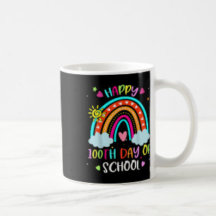 100th Day Of School Rainbow Happy 100 Days Smarter Coffee Mug