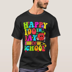 100th Day Of School Retro 100 Days Teacher Student T-Shirt