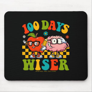 100th Day Of School Retro Teachers Kids 100 Days W Mouse Pad